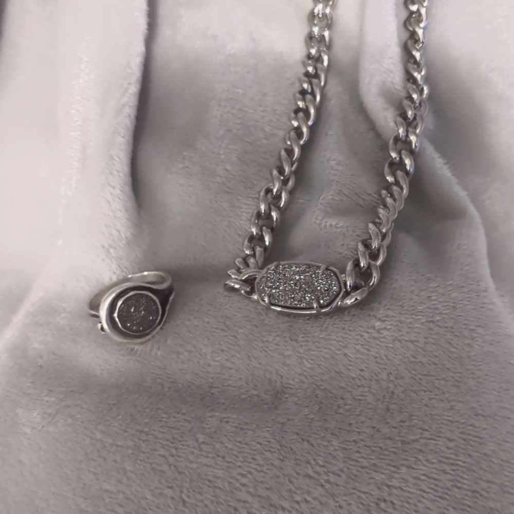 Kendra Scott necklace and matching ring